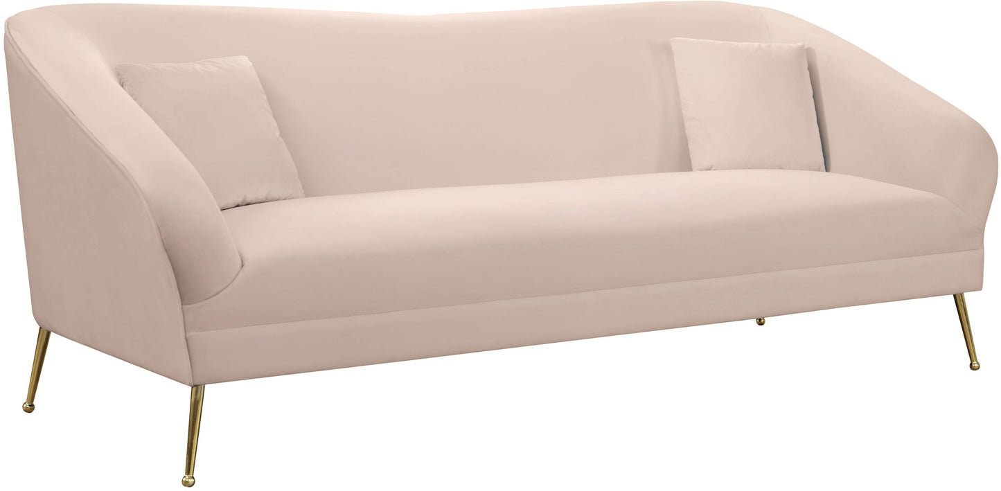Hermosa Pink Velvet Sofa