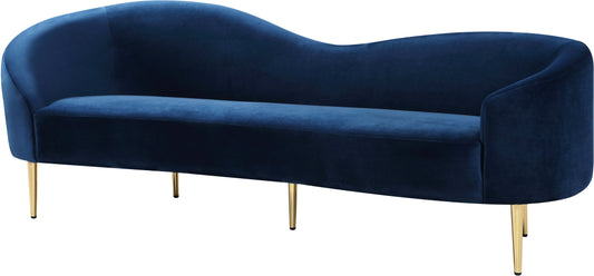 Ritz Navy Velvet Sofa