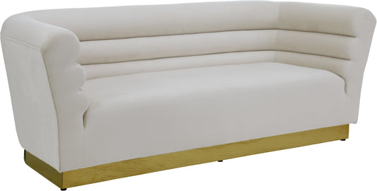 Bellini Cream Velvet Sofa