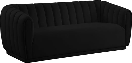 Dixie Black Velvet Sofa