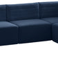 Quincy Navy Velvet Modular Sectional