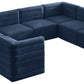 Quincy Navy Velvet Modular Sectional