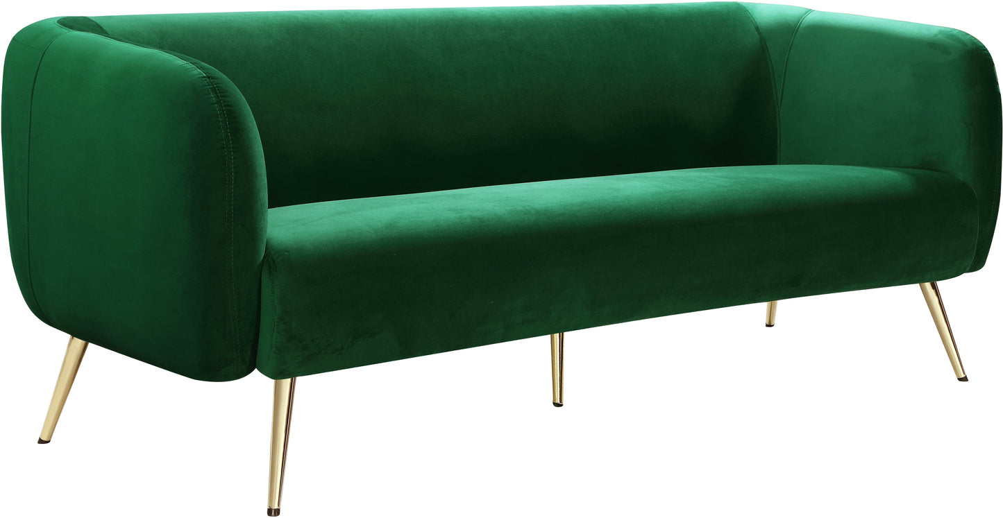 Harlow Green Velvet Sofa