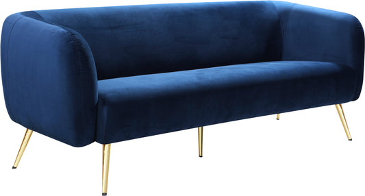 Harlow Navy Velvet Sofa