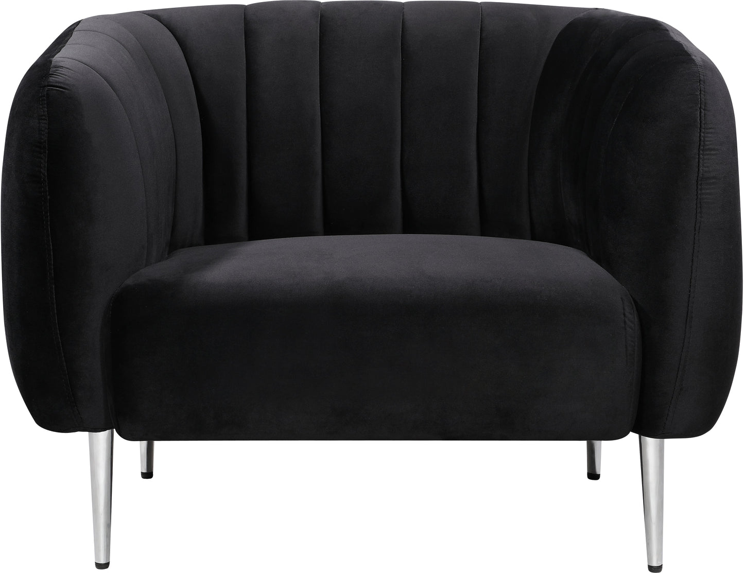 Willow Black Velvet Chair