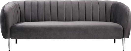 Willow Grey Velvet Sofa