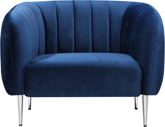 Willow Navy Velvet Chair