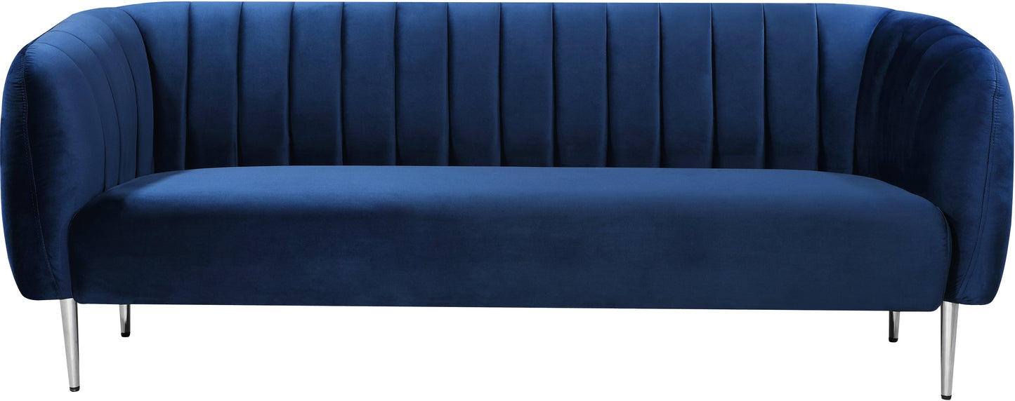 Willow Navy Velvet Sofa