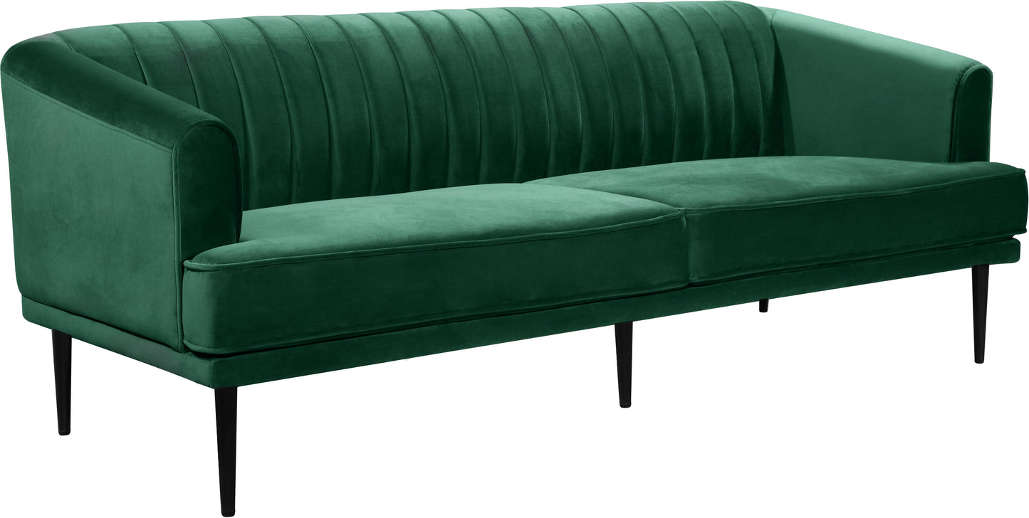 Rory Green Velvet Sofa