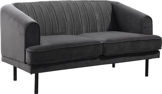 Rory Grey Velvet Loveseat