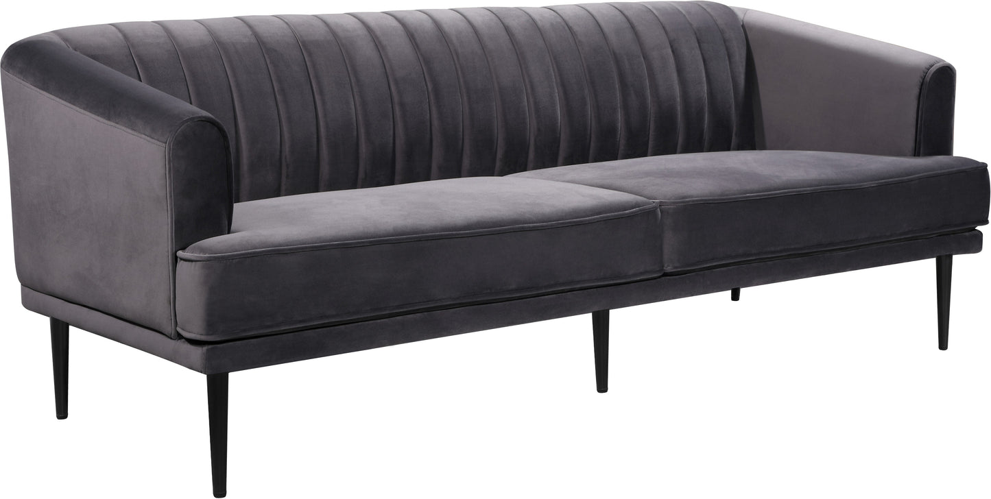 Rory Grey Velvet Sofa