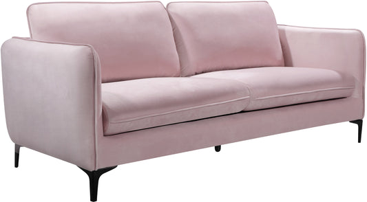 Poppy Pink Velvet Sofa