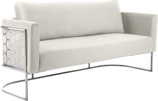 Casa Cream Velvet Sofa