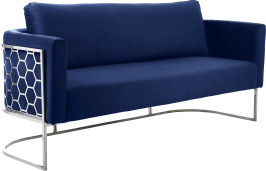 Casa Navy Velvet Sofa