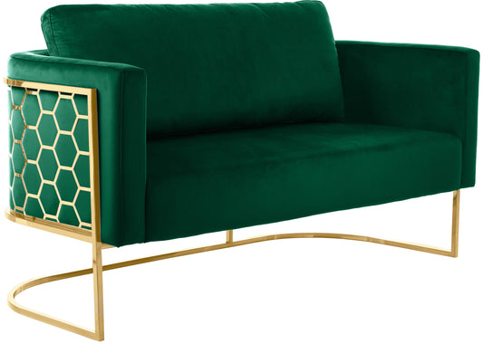 Casa Green Velvet Loveseat