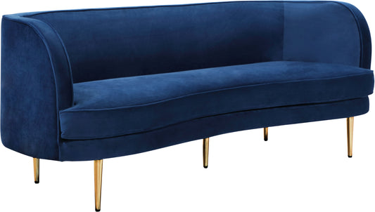 Vivian Navy Velvet Sofa