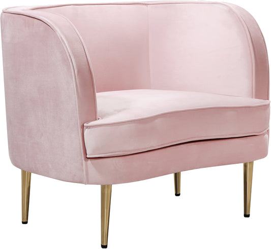 Vivian Pink Velvet Chair