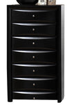 Crown Mark Furniture Emily Drawer Chest in Black image