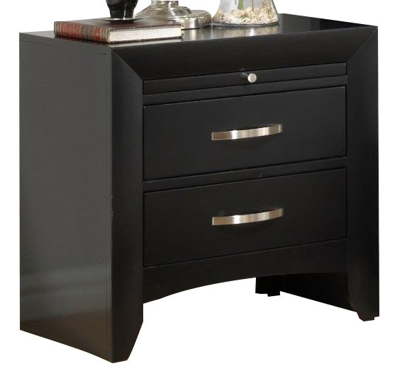 Crown Mark Furniture Galinda Nightstand in Black image