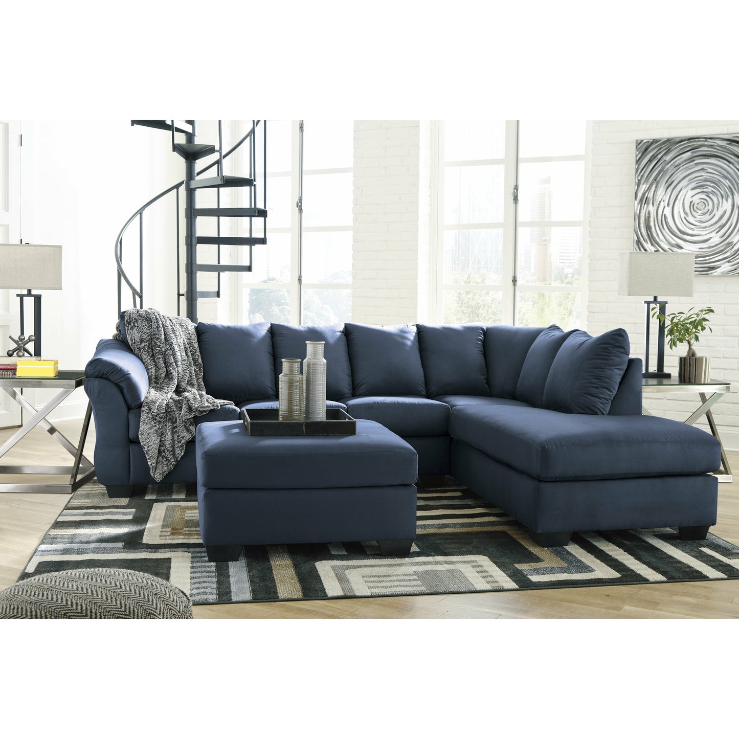 Darcy Sectional - Blue