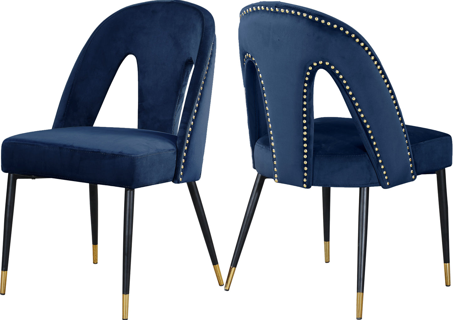 Akoya Navy Velvet Dining Chair