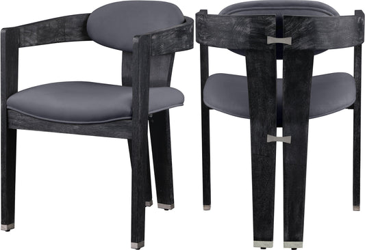 Vantage Grey Velvet Dining Chair