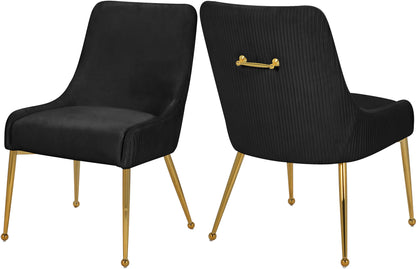 Ace Black Velvet Dining Chair