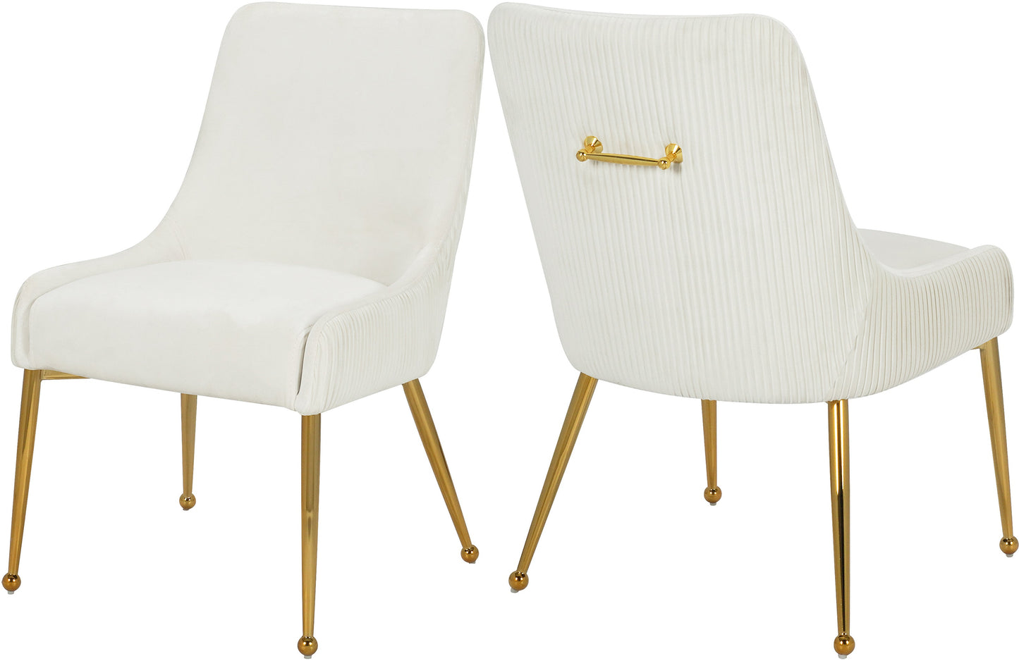 Ace Cream Velvet Dining Chair