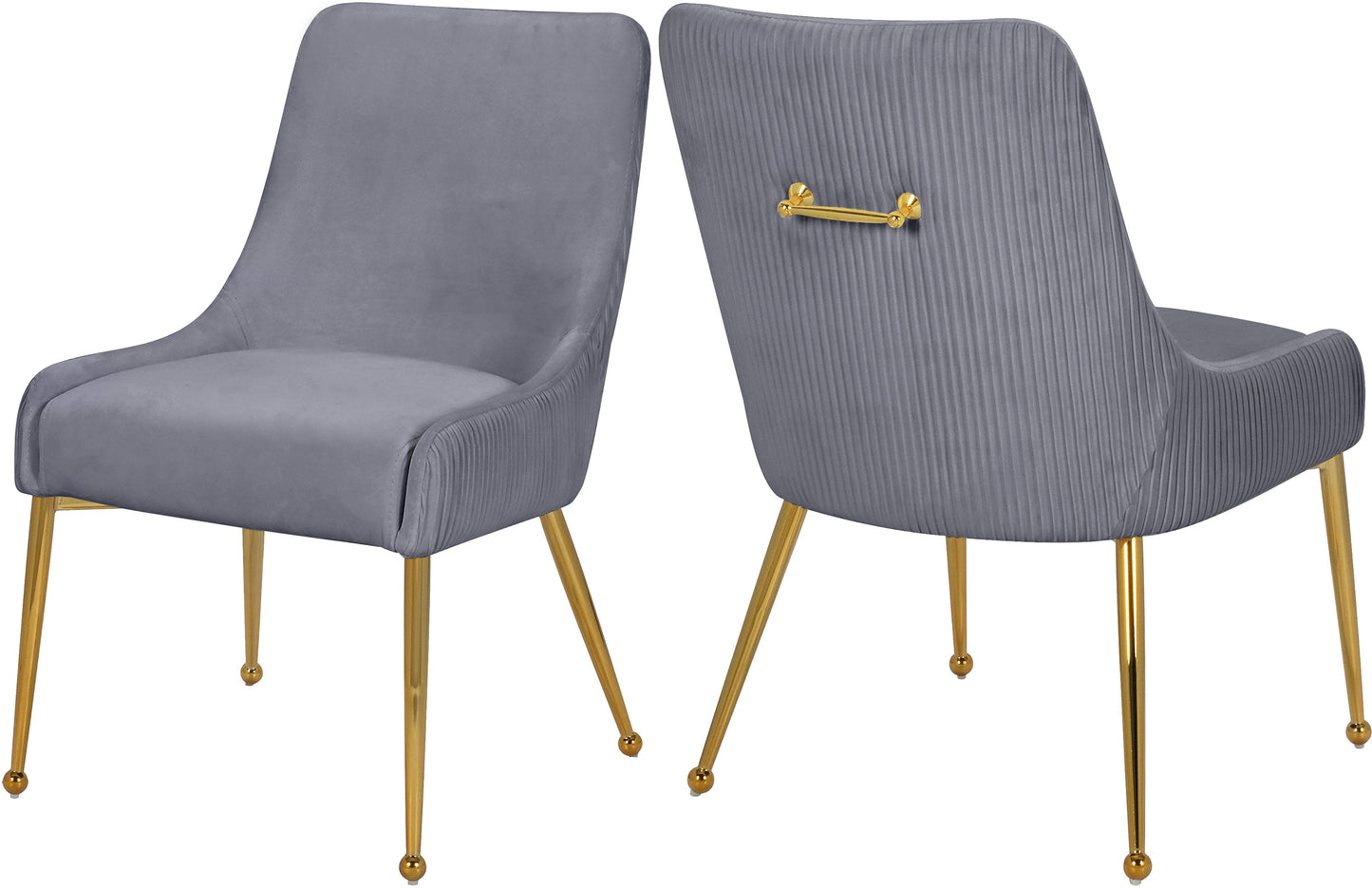 Ace Grey Velvet Dining Chair