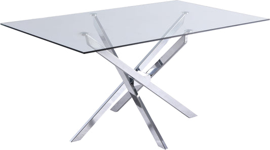 Xander Chrome Dining Table