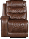 Homelegance Furniture Putnam Power Left Side Reclining Chair with USB Port in Brown 9405BR-LRPW image