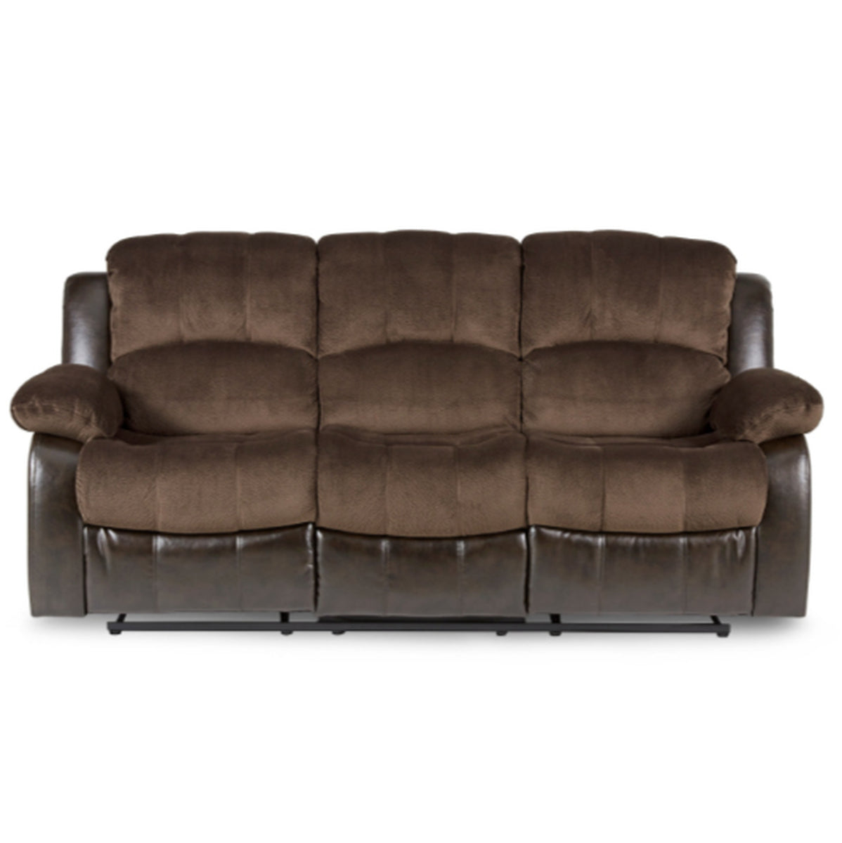 Homelegance Furniture Granley Double Reclining Sofa in Chocolate 9700FCP-3 image