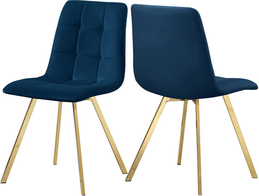 Annie Navy Velvet Dining Chair