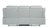 Homelegance Furniture Darwan Double Lay Flat Reclining Sofa in Light Gray image