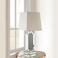 Noralie Mirrored & Faux Diamonds Table Lamp