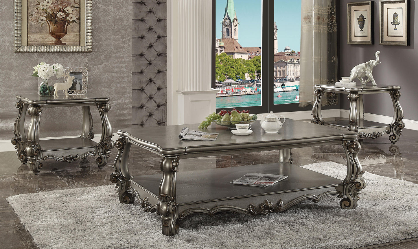 Versailles Antique Platinum Coffee Table