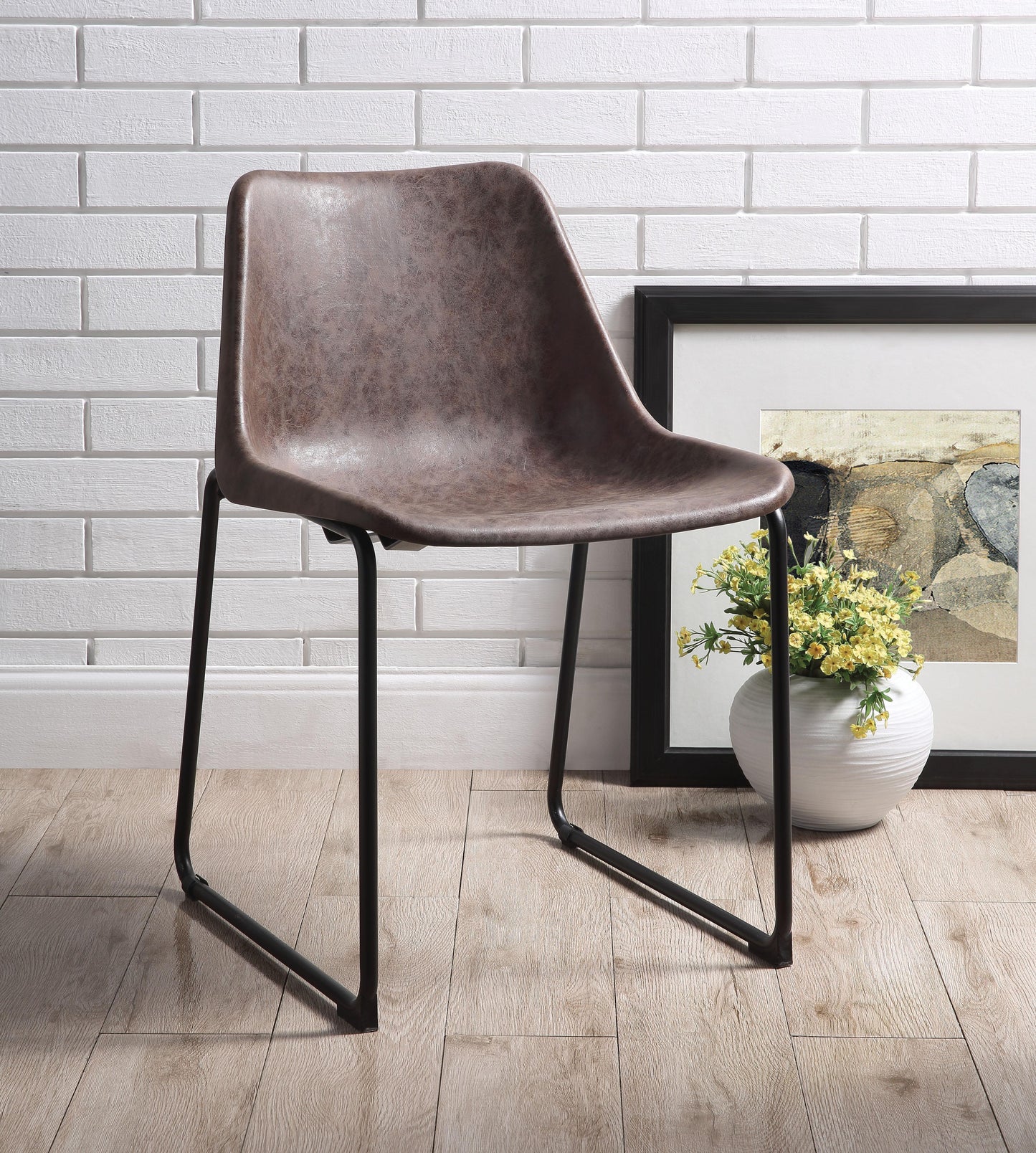 Valgus Vintage Mocha & Black Side Chair