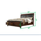 Austin King Size Leather Headboard Storage Bed made with Wood