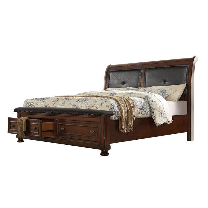 Austin Queen 5 Piece Storage Bedroom Set made with Wood