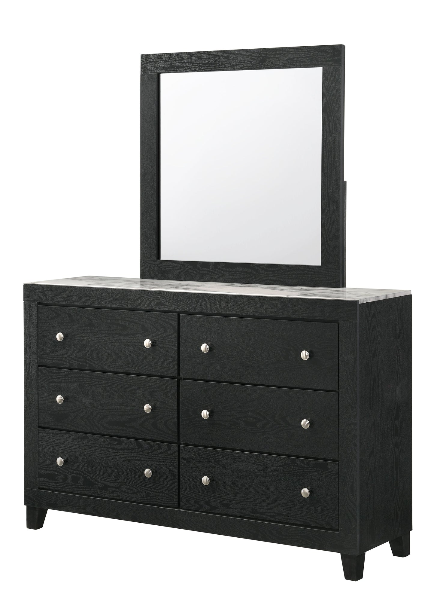 Cadence Black LED Panel Bedroom Set