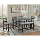 Beaubien 6 - Person Counter Height Acacia Solid Wood Dining Set