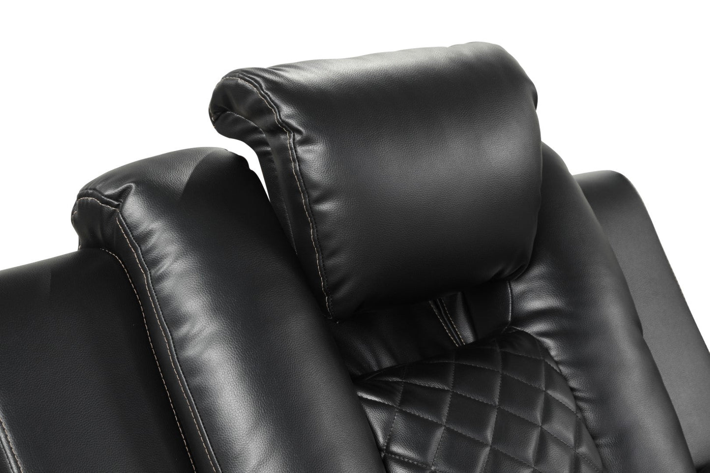 Benz LED & Power Reclining Sofa Made with Faux Leather