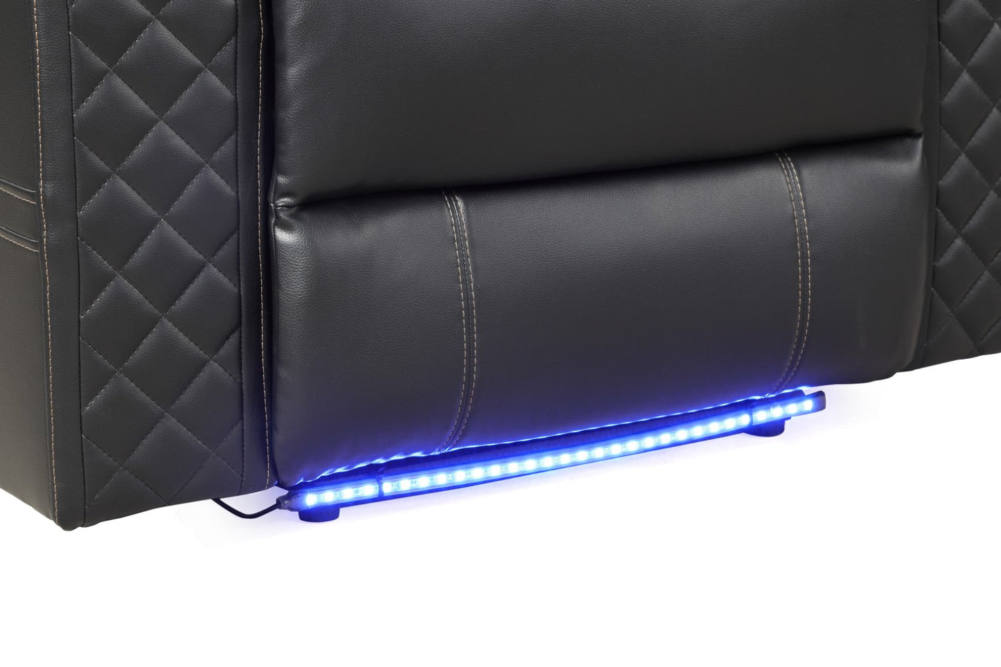 Benz LED & Power Reclining Sofa Made with Faux Leather