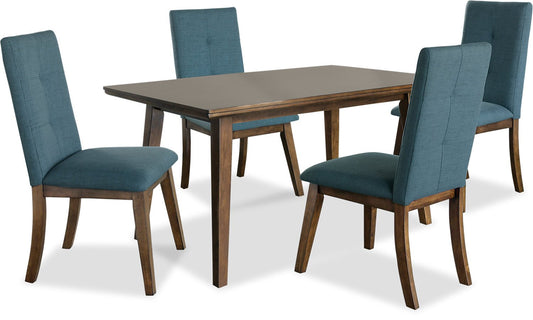 Argyle 5-Piece Dining Package - Aqua