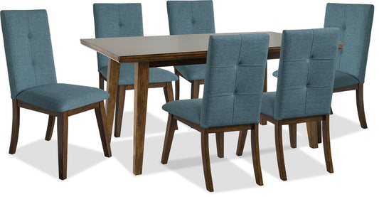 Argyle 7-Piece Dining Package - Aqua