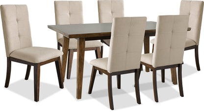 Argyle 7-Piece Dining Package - Beige