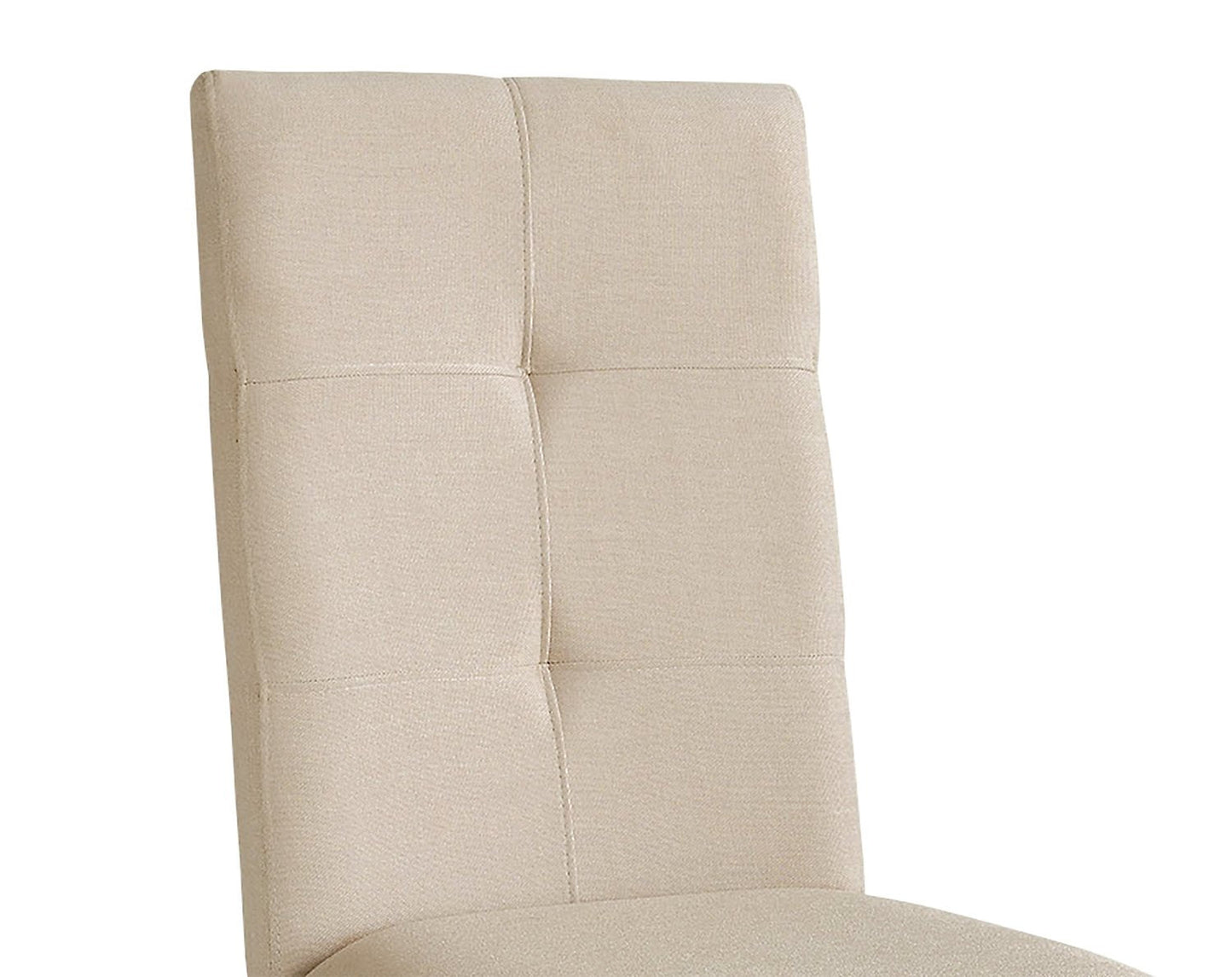 Argyle Fabric Dining Chair - Beige