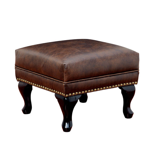 VAUGH Rustic Brown Ottoman