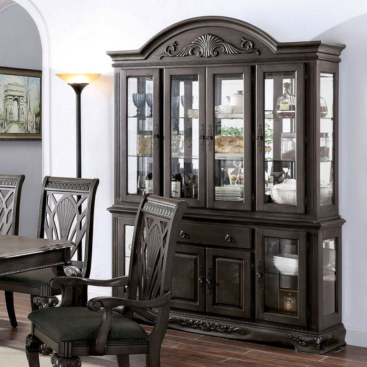 Petersburg Dark Gray Hutch & Buffet