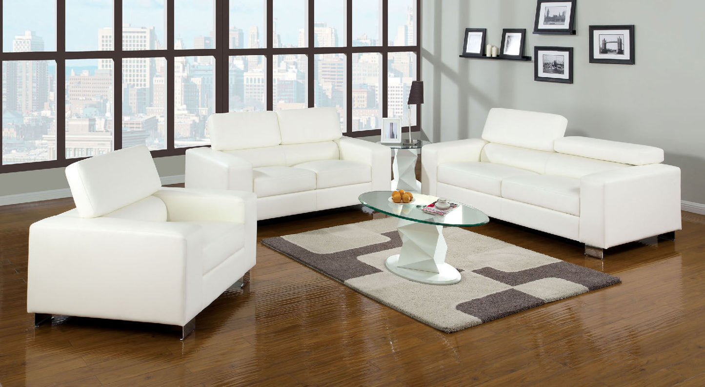 Makri White Sofa + Love Seat